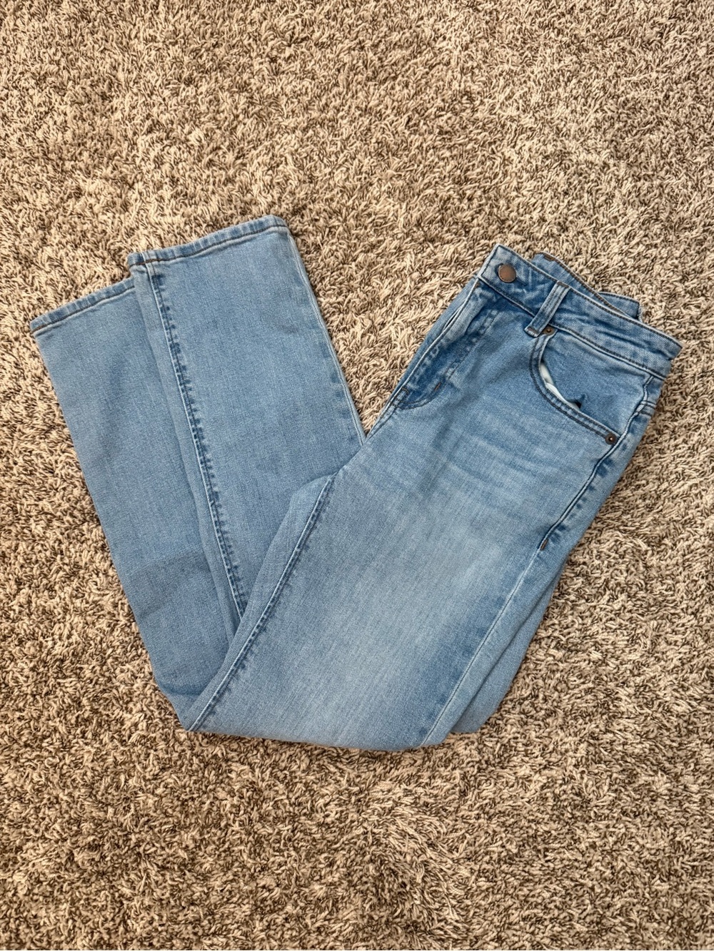 GU Japan Women's Light Blue Straight-Leg Jeans